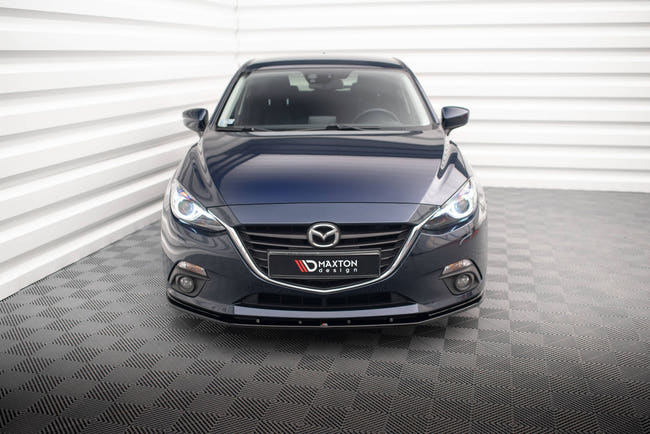 Maxton Front Splitter Mazda 3 Mk3 - Gloss Black