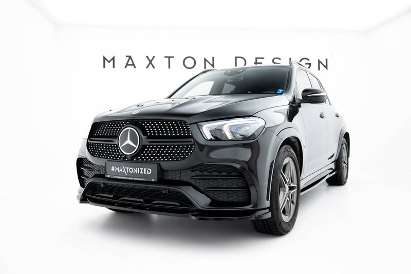 Maxton frontsplitter til Mercedes-AMG / AMG-Line GLE SUV W167 – blank sort – billede 1 af 4
