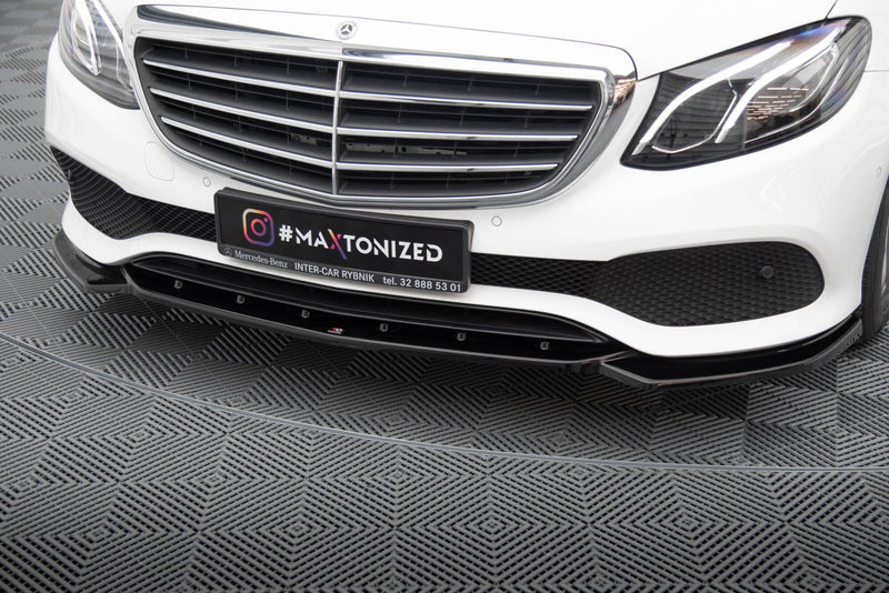 Maxton frontsplitter til Mercedes-Benz E W213 – blank sort – billede 5 af 8