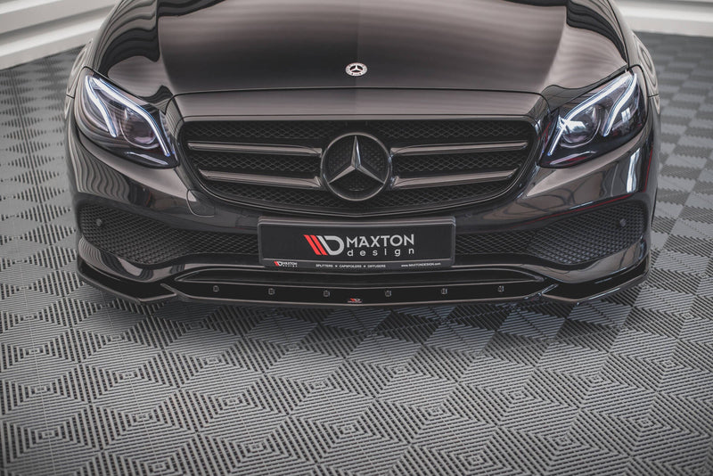 Maxton frontsplitter til Mercedes-Benz E W213 – blank sort – billede 2 af 8