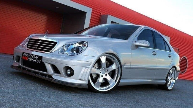 Maxton frontsplitter til Mercedes C-CLASS (For Me-C-203-AMG204-F1 Bumper) – blank sort