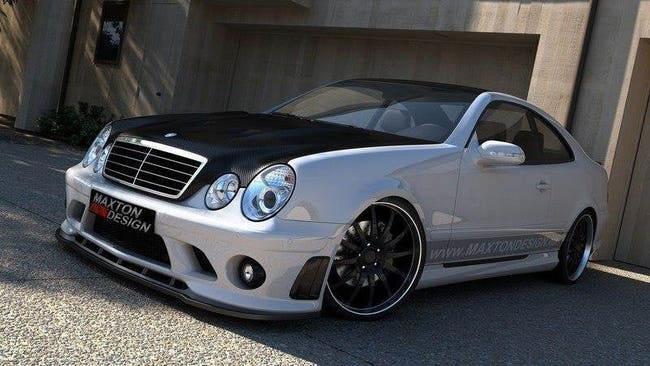 Maxton frontsplitter til Mercedes CLK W208 (FOR ME-CLK-208-AMG204-F1 Bumper) – blank sort