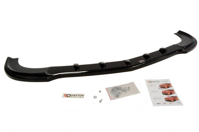 Maxton frontsplitter til Mercedes CLK W209 (FOR ME-CLK-209-AMG204-F1 Bumper) – blank sort – billede 2 af 3