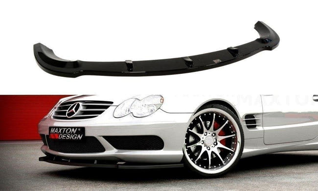 Maxton frontsplitter til Mercedes SL R230 AMG – blank sort – billede 1 af 3