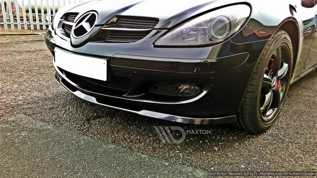 Maxton Front Splitter Mercedes Slk R171 Standard Bumper - Gloss Black