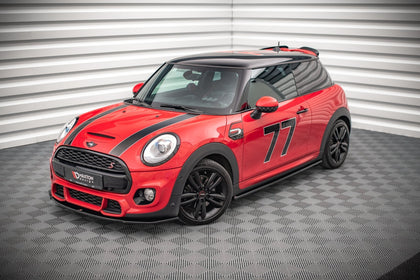 Maxton frontsplitter til Mini Cooper S John Copper Works F56 – blank sort – billede 1 af 4