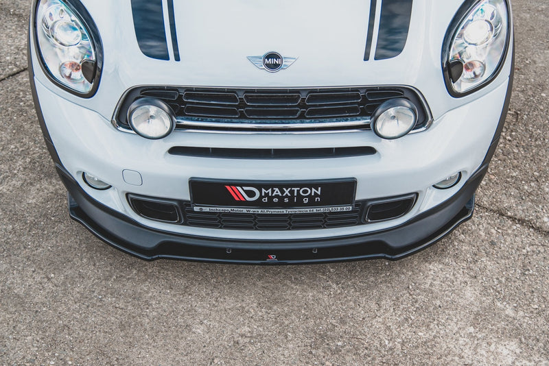 Maxton frontsplitter til Mini Countryman Mk1 JCW – blank sort – billede 3 af 6