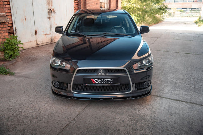 Maxton Front Splitter Mitsubishi Lancer Sportback Mk8 - Gloss Black