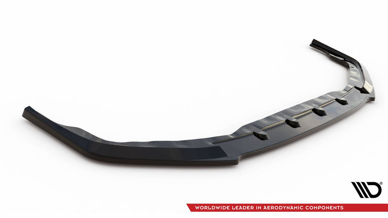Maxton frontsplitter til Nissan GTR R35 Facelift – blank sort – billede 4 af 5