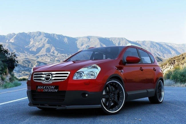 Maxton Front Splitter Nissan Qashqai (Preface) - Gloss Black