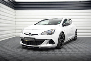 Maxton frontsplitter til Opel Astra J OPC/VXR Nurburg – blank sort – billede 1 af 5