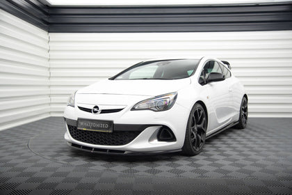 Maxton frontsplitter til Opel Astra J OPC/VXR Nurburg – blank sort – billede 1 af 5