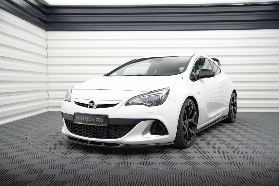 Maxton frontsplitter til Opel Astra J OPC/VXR Nurburg – blank sort – billede 1 af 5