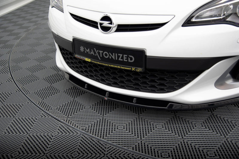 Maxton frontsplitter til Opel Astra J OPC/VXR Nurburg – blank sort – billede 3 af 5