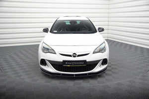 Maxton Front Splitter Opel Astra J Opc / Vxr V.1 - Gloss Black