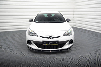 Maxton Front Splitter Opel Astra J Opc / Vxr V.1 - Gloss Black
