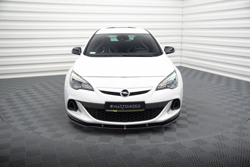 Maxton Front Splitter Opel Astra J Opc / Vxr V.1 - Gloss Black