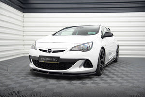 Maxton Front Splitter Opel Astra J Opc / Vxr V.1 - Gloss Black