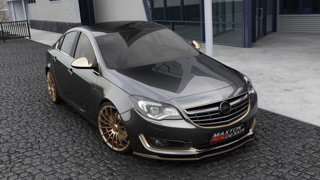 Maxton Front Splitter Opel Insignia Mk1 Facelift Model - Gloss Black