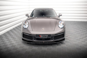 Maxton frontsplitter til Porsche 911 Carrera 4S 992 – blank sort – billede 3 af 5