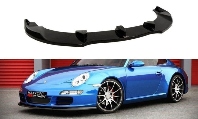 Maxton frontsplitter til Porsche 911 Carrera 997.1 – blank sort – billede 1 af 3