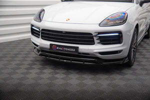 Maxton Front Splitter Porsche Cayenne Coupe / SUV Mk3 - ABS Gloss Black