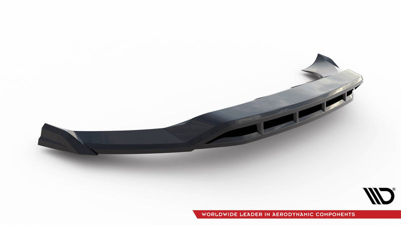 Maxton Front Splitter Porsche Cayenne Coupe / SUV Mk3 - ABS Gloss Black