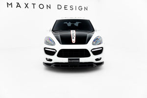 Maxton frontsplitter til Porsche Cayenne Turbo / Standard Mk2 – blank sort – billede 2 af 5