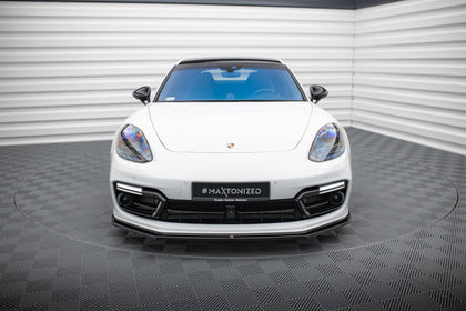 Maxton frontsplitter til Porsche Panamera GTS 971 – blank sort – billede 2 af 5