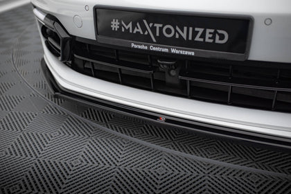 Maxton frontsplitter til Porsche Panamera GTS 971 – blank sort – billede 3 af 5