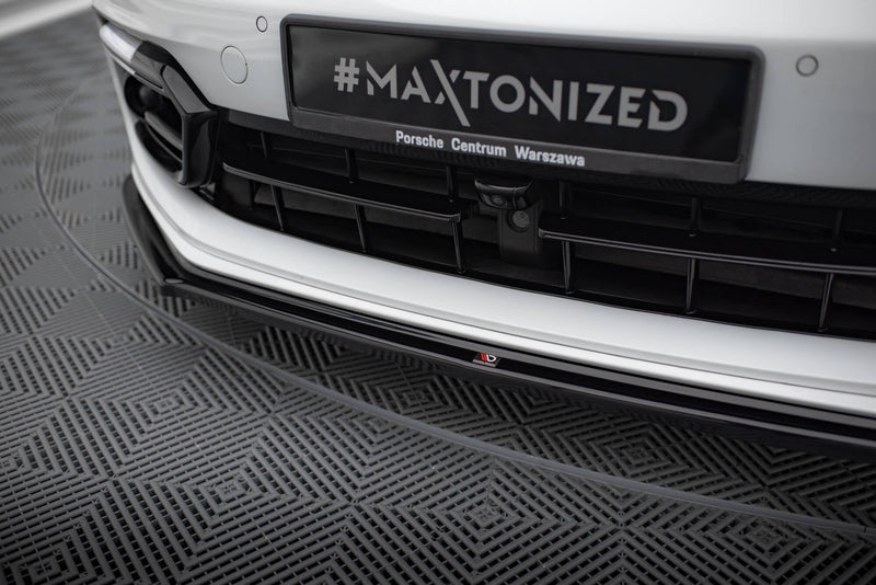 Maxton frontsplitter til Porsche Panamera GTS 971 – blank sort – billede 3 af 5