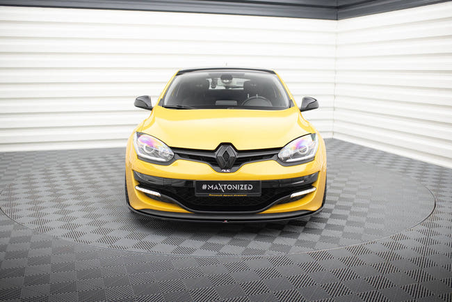 Maxton frontsplitter til Renault Megane Mk3 RS V.1 – blank sort – billede 2 af 6