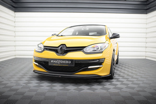 Maxton frontsplitter til Renault Megane Mk3 RS V.1 – blank sort – billede 1 af 6