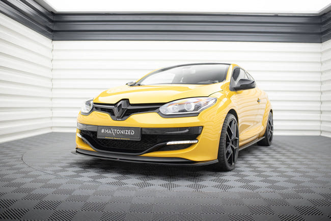 Maxton frontsplitter til Renault Megane Mk3 RS V.2 – blank sort – billede 1 af 5