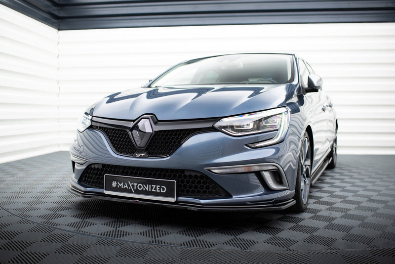 Maxton frontsplitter til Renault Megane Mk.4 GT-Line – blank sort – billede 1 af 5