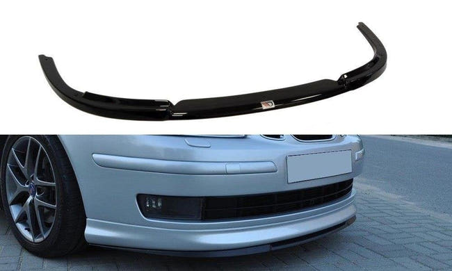Maxton frontsplitter til Saab 9-3 Aero – blank sort – billede 1 af 3