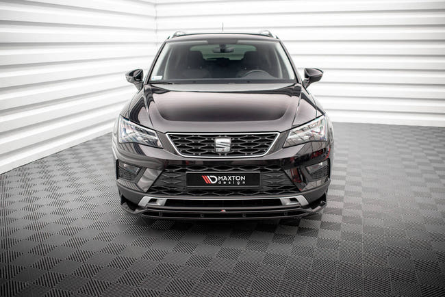 Maxton Front Splitter Seat Ateca Mk1 - Gloss Black