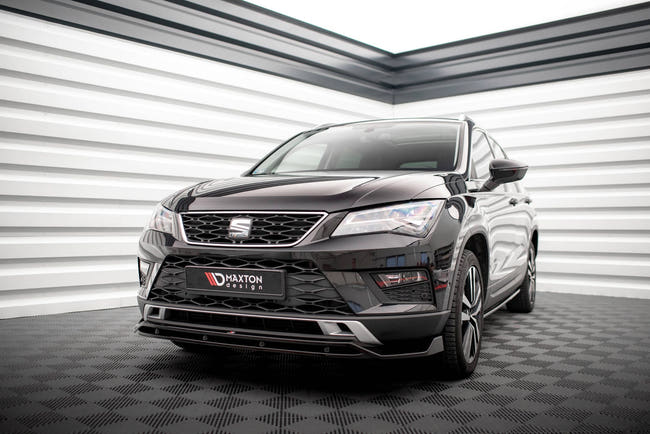 Maxton Front Splitter Seat Ateca Mk1 - Gloss Black