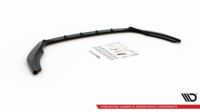 Maxton Front Splitter Skoda Fabia Mk3 Facelift - Gloss Black