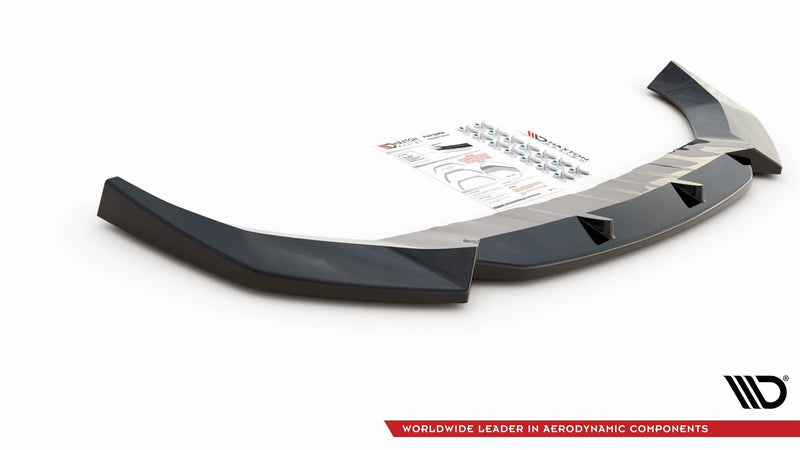 Maxton frontsplitter til Skoda Karoq Sportline – blank sort – billede 5 af 6