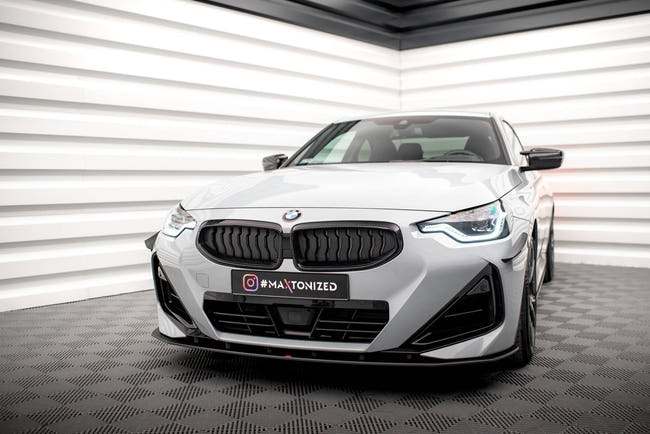 Maxton Street Pro Front Splitter BMW 2 Coupe M-Pack / M240I G42 - Black