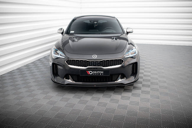 Maxton Street Pro Front Splitter Kia Stinger GT / GT-Line / Standard Mk1 - Black