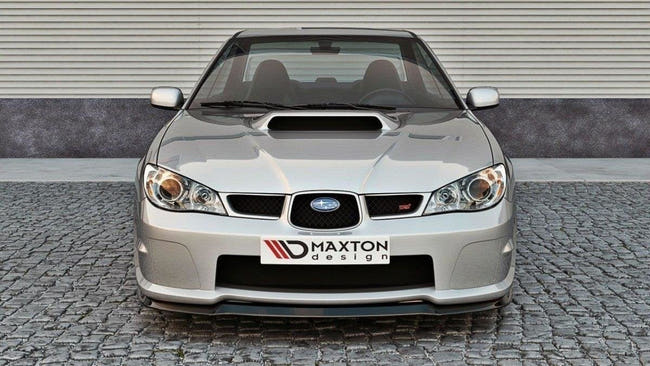Maxton frontsplitter til Subaru Impreza WRX STI (HAWKEYE) – blank sort – billede 1 af 5