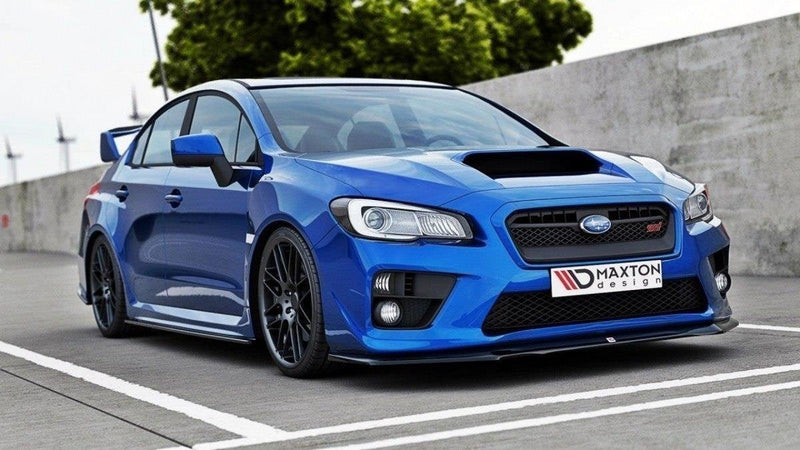 Maxton Front Splitter V.1 Subaru Wrx Sti - Gloss Black