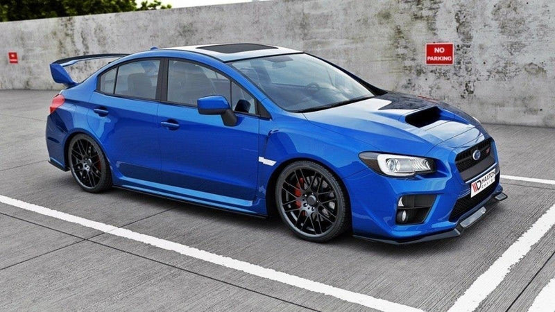 Maxton Front Splitter V.1 Subaru Wrx Sti - Gloss Black
