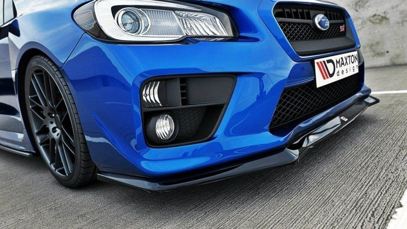 Maxton Front Splitter V.1 Subaru Wrx Sti - Gloss Black