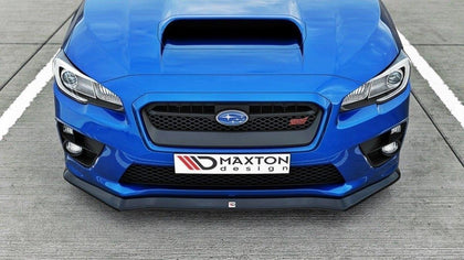 Maxton Front Splitter V.1 Subaru Wrx Sti - Gloss Black