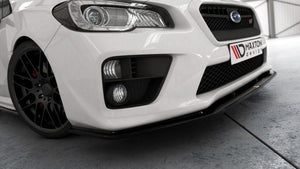 Maxton Front Splitter V.2 Subaru Wrx Sti - Gloss Black