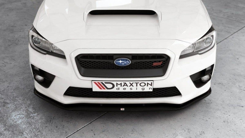 Maxton Front Splitter V.2 Subaru Wrx Sti - Gloss Black