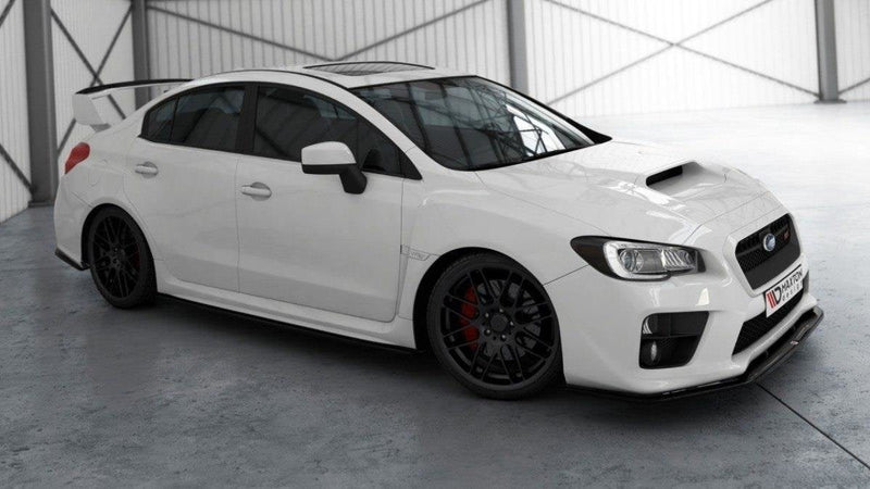 Maxton Front Splitter V.2 Subaru Wrx Sti - Gloss Black